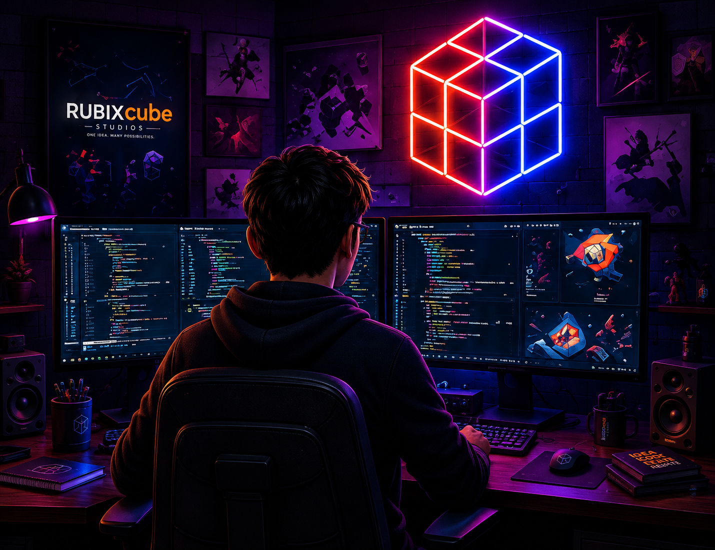 Rubix Cube Studios creative workspace